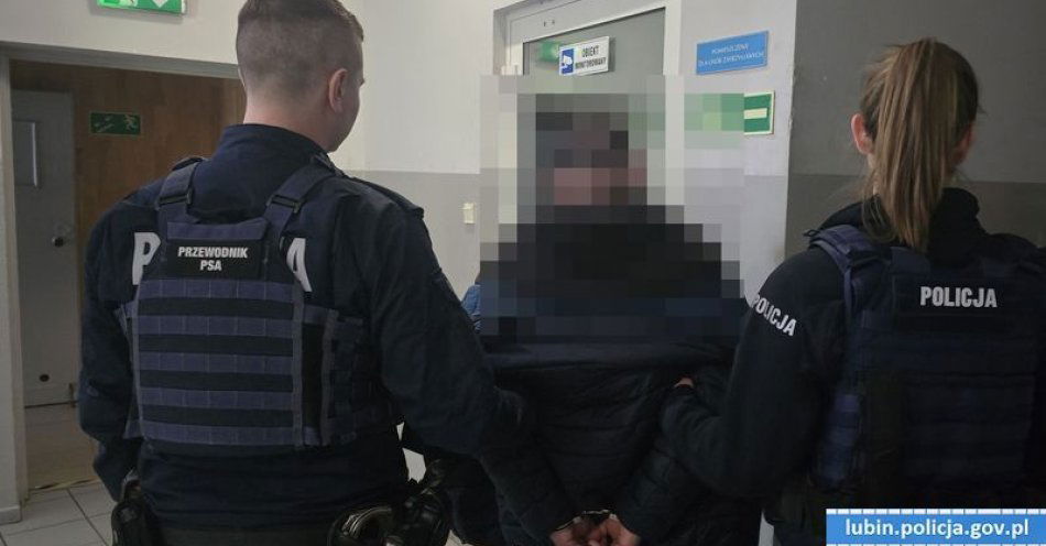 zdjęcie: 75 letni mężczyzna ignorował zakazy i groził żonie. Trafił do aresztu / fot. KPP w Lubinie