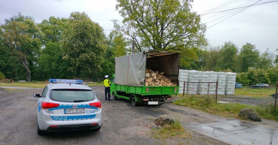 zdjęcie: Dostał mandat, bo był przeładowany / fot. KPP w Chełmnie