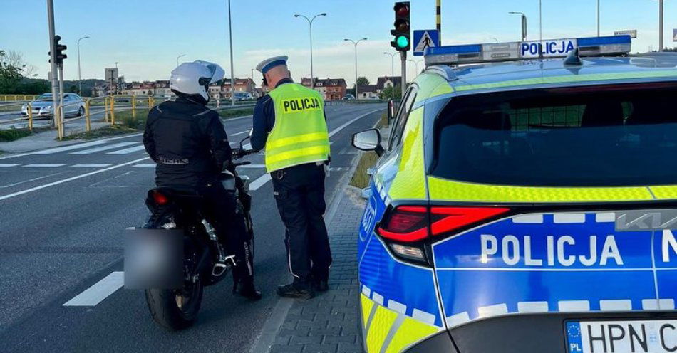 zdjęcie: Motocykliści pod lupą wejherowskiej drogówki - 160 kontroli drogowych, 87 wykroczeń / fot. nadesłane