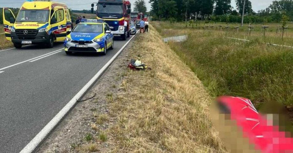 zdjęcie: Tragiczny wypadek drogowy. Nie żyje 56-letni motocyklista z Lidzbarka Warmińskiego / fot. KPP w Bartoszycach