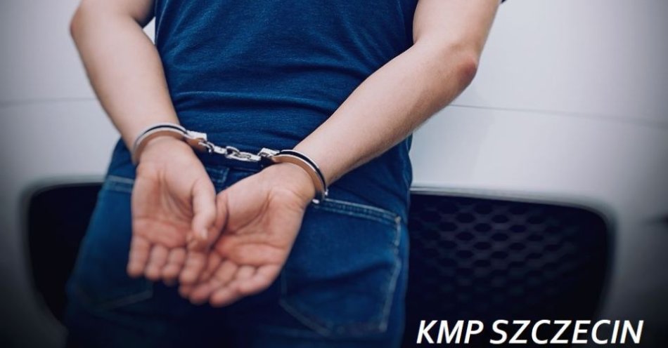 zdjęcie: Trzymiesięczny areszt dla 43-latka podejrzanego o rozbój i krótkotrwałe użycie pojazdu / fot. KMP w Szczecinie