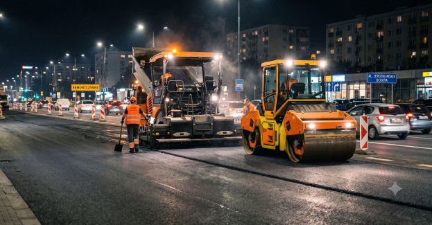 Asfaltowania ulic na Ochocie, Bemowie i Bielanach - jakie zmiany dla kierowców i pasażerów?