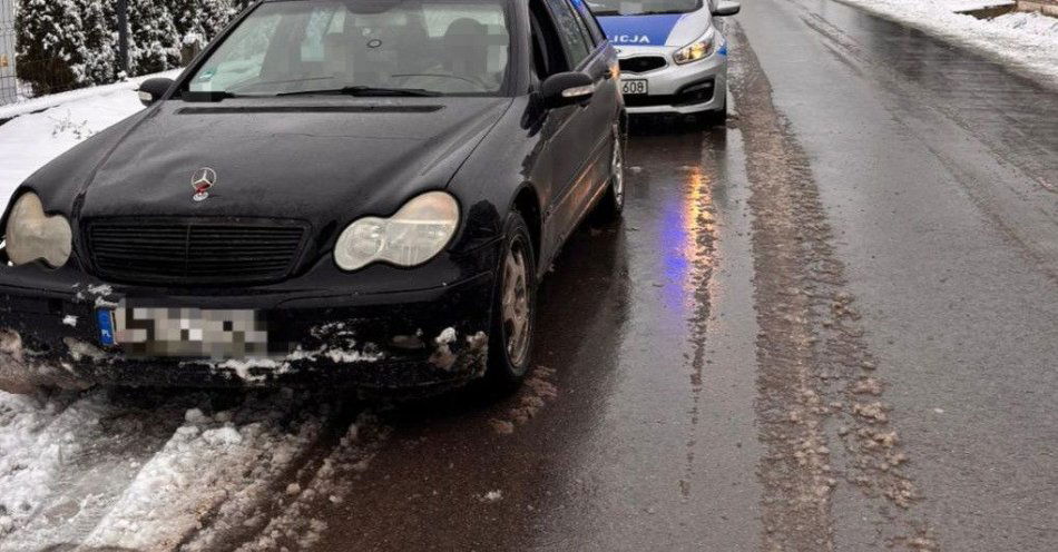 zdjęcie: Młody kierowca driftował na drodze gminnej i dostał mandat / fot. KPP Opole Lubelskie