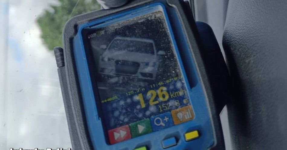 zdjęcie: Audi pędziło 126 km/h w terenie zabudowanym. Kierował bez uprawnień / fot. KPP Żagań