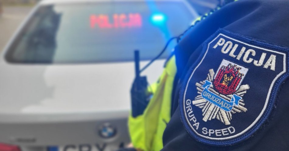 zdjęcie: Grudziądz: kierowca hondy zatrzymany za serię wykroczeń / fot. KMP w Grudziądzu