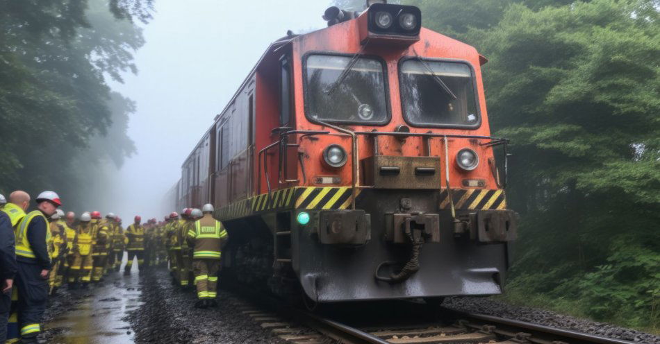 zdjęcie: Pożar lokomotywy na dworcu w Lesznie; ok. 800 osób ewakuowano / v31203731