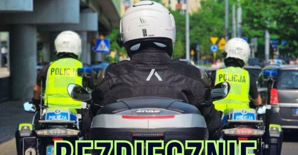 zdjęcie: Bezpiecznie motocyklem / fot. KPP w Mrągowie