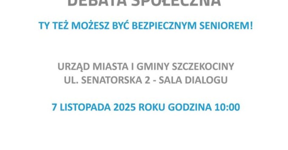 zdjęcie: Debata w Szczekocinach: jak zadbać o bezpieczeństwo seniorów / fot. KPP w Zawierciu