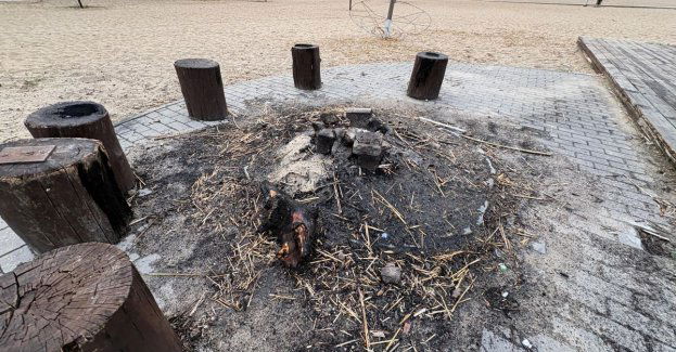 Podpalenie parasola nad jeziorem w Karninie pierwsze zarzuty