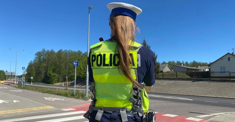 zdjęcie: Pędził przez Zbrzeźnicę 104 km/h / fot. KPP Zambrów