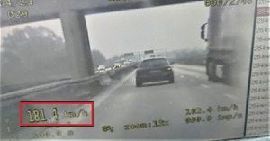 zdjęcie: Przekroczył prędkość o 71 km/h / fot. KMP w Legnicy