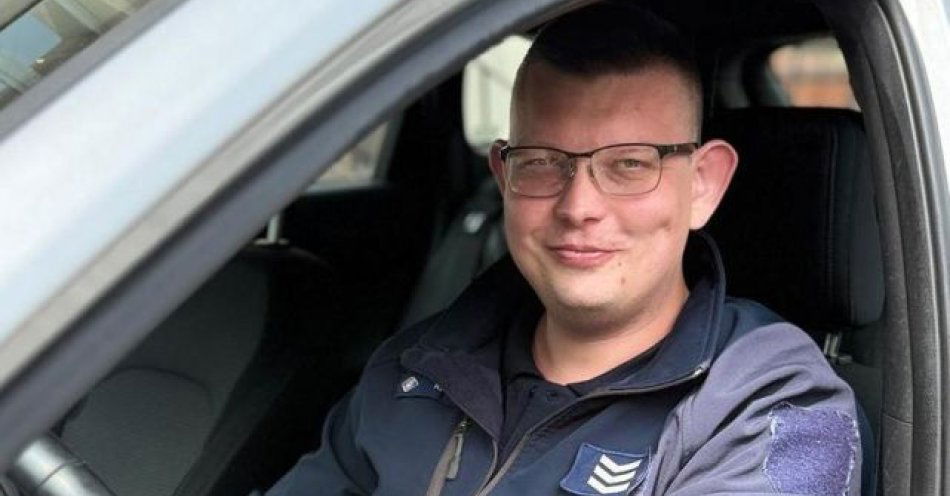 zdjęcie: Policjant w porę dotarł z pomocą / fot. KPP w Świeciu