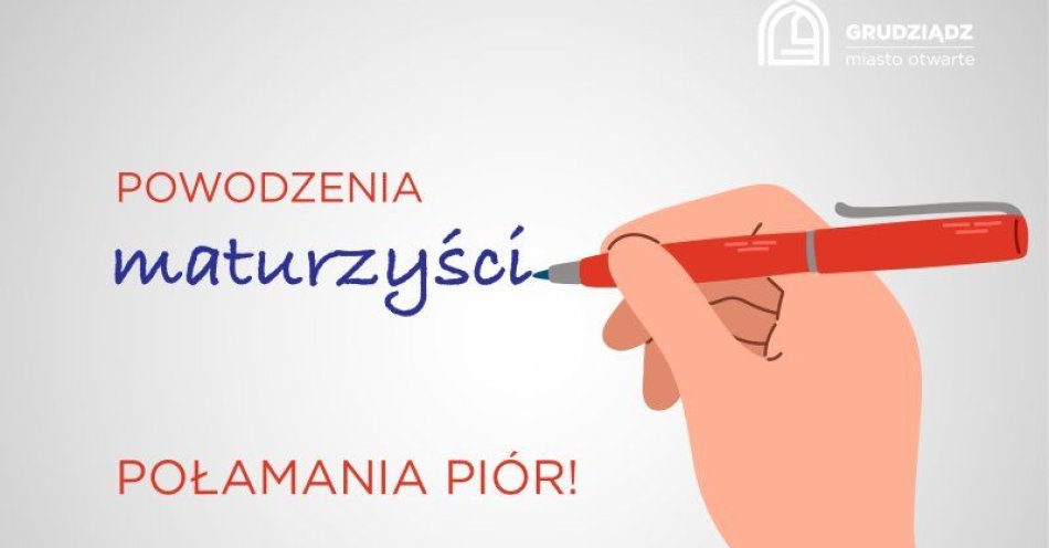 zdjęcie: Powodzenia dla maturzystów / fot. UM Grudziądz