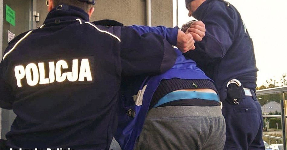 zdjęcie: Mężczyzna zatrzymany po ataku nożem w Sulęcinie / fot. KPP Sulęcin