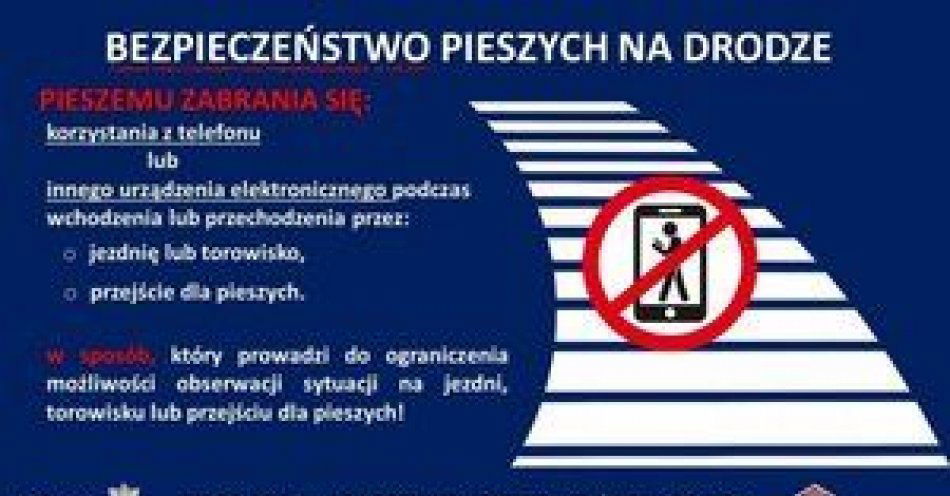 zdjęcie: Pieszy znajdujący się na jezdni ma swoje prawa ale i obowiązki / fot. KPP w Ostrowi Mazowieckiej