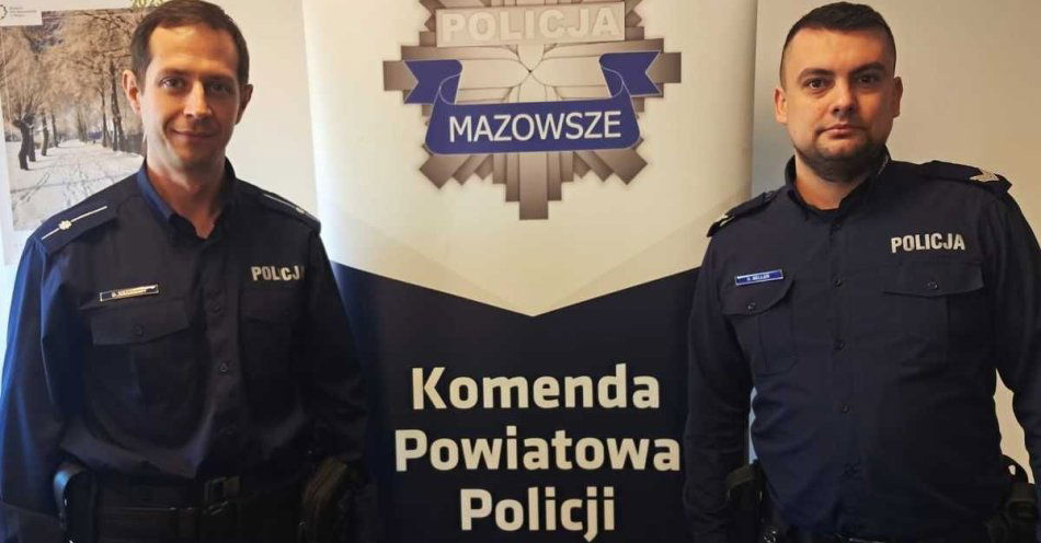 zdjęcie: Policjanci w nocy odnaleźli zaginionego mężczyznę / fot. KPP w Sierpcu