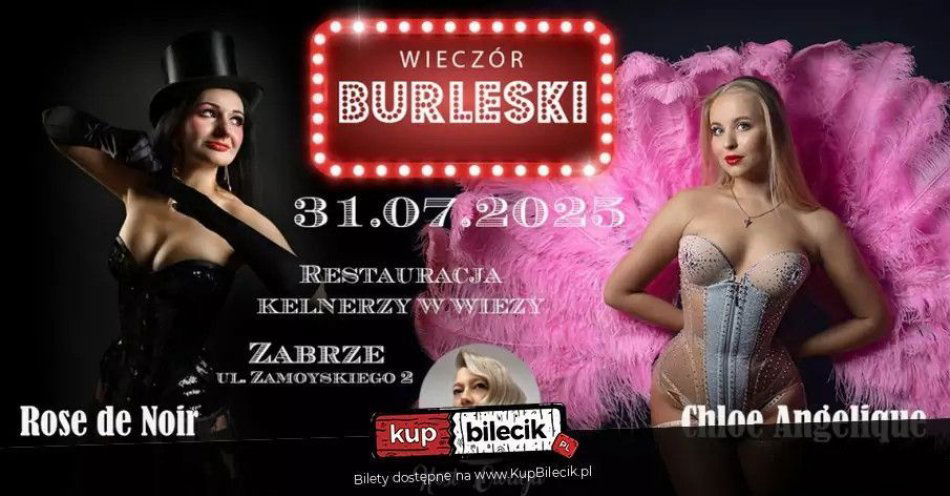 zdjęcie: Burleska by Rose de Noir w restauracji Kelnerzy w Wieży / kupbilecik24.pl / Burleska by Rose de Noir w restauracji Kelnerzy w Wieży
