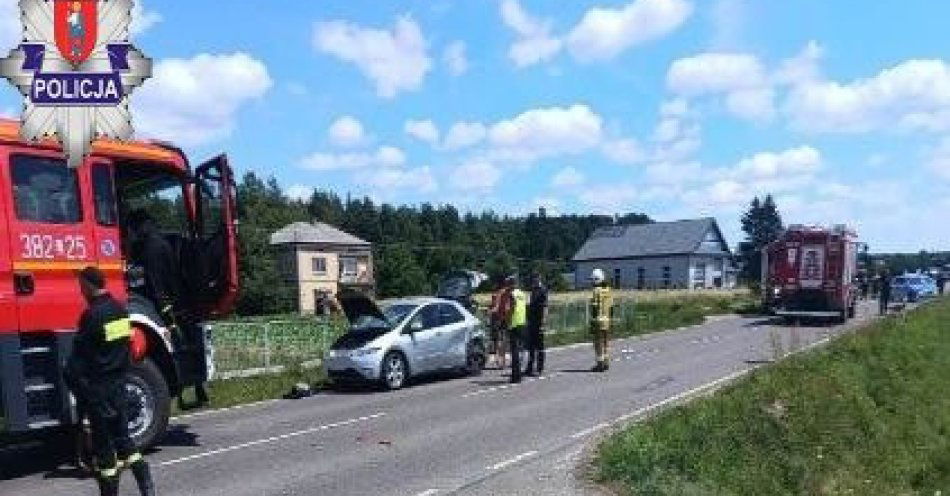 zdjęcie: Wypadek w Nieliszu. Nie żyje 64-letni mężczyzna / fot. KMP Zamość