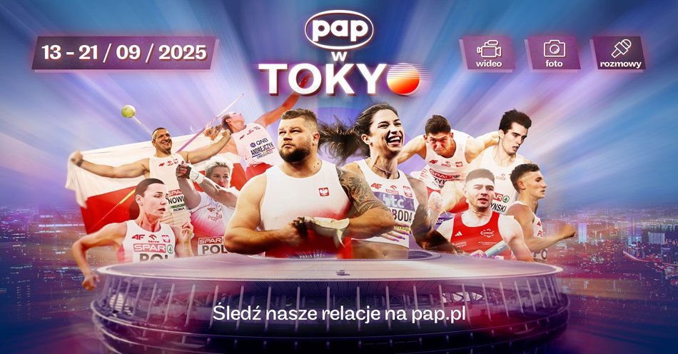 zdjęcie: PAP na lekkoatletycznych MŚ Tokio / fot. PAP - grafika