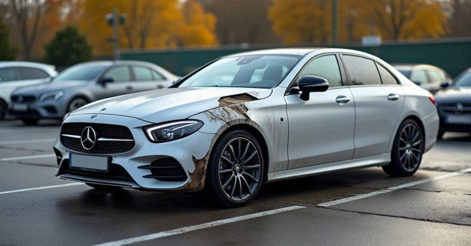 zdjęcie: 65 latek oblał farbą toyotę na parkingu w Starachowicach / TM/ przykładowa ilustracja