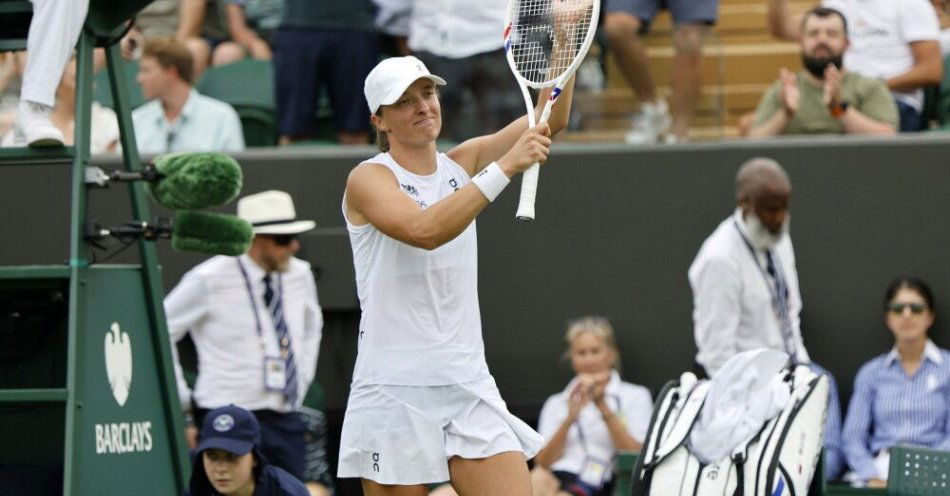 zdjęcie: Iga Świątek awansowała do drugiej rundy Wimbledonu / fot. PAP