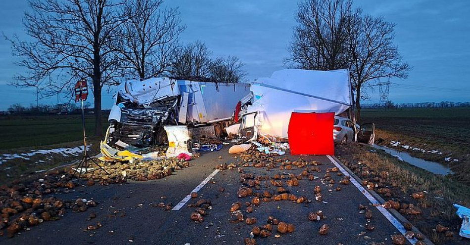 zdjęcie: Śmiertelny wypadek na drodze krajowej nr 22 / fot. KPP w Malborku