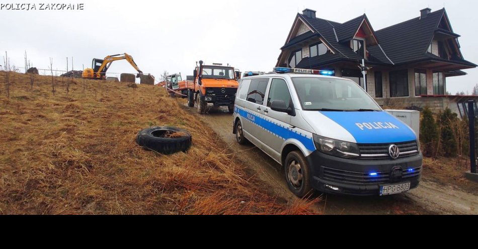 zdjęcie: Tragiczny wypadek w Kościelisku Gronik / fot. KMP w Zakopanem
