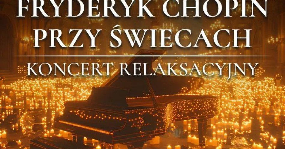 zdjęcie: Ciepło i przytulność setek świec, maksymalna relaksacja, uspokajająca muzyka Chopina / kupbilecik24.pl / Ciepło i przytulność setek świec, maksymalna relaksacja, uspokajająca muzyka Chopina