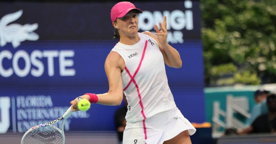 zdjęcie: Turniej WTA w Miami - Świątek awansowała do trzeciej rundy / fot. PAP