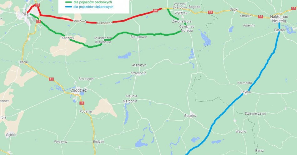 zdjęcie: Utrudnienia dk10 - alternatywne trasy! / fot. KPP Piła
