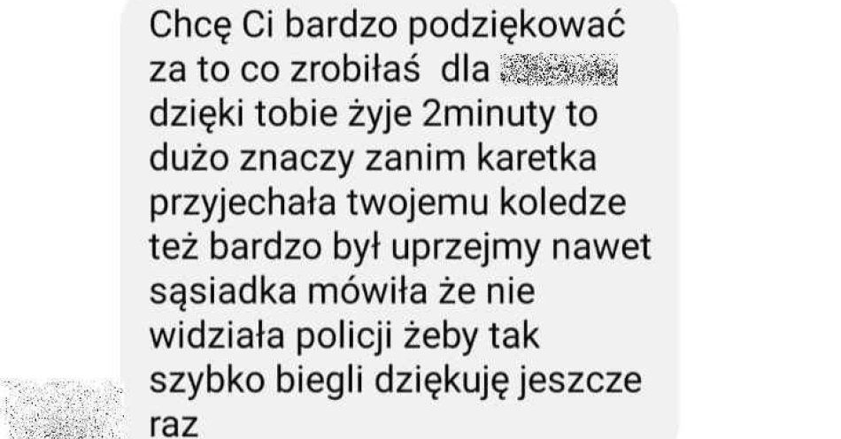 zdjęcie: Patrol z Ciężkowic zdążył z pomocą / fot. KMP w Tarnowie