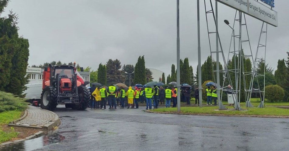 zdjęcie: Policjanci zabezpieczyli protest rolników w Werbkowicach / fot. KPP Hrubieszów
