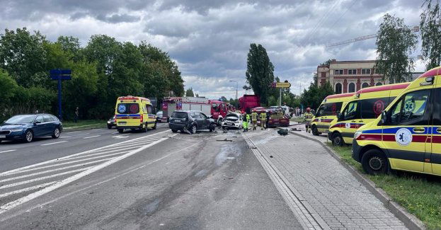 Niebezpieczny wypadek na ulicy Kamiennej w Bydgoszczy