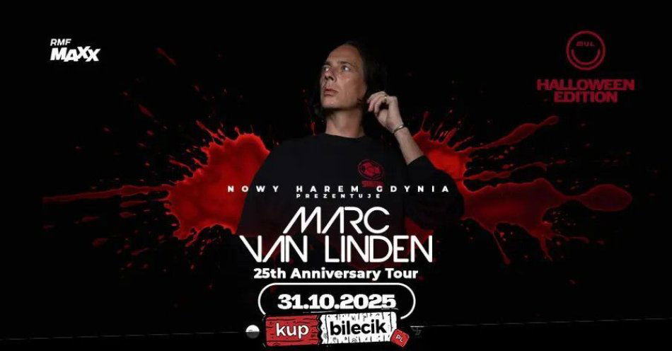 zdjęcie: Marc van Linden 25 lat na scenie - klubowe Halloween / kupbilecik24.pl / Marc van Linden 25 lat na scenie - klubowe Halloween