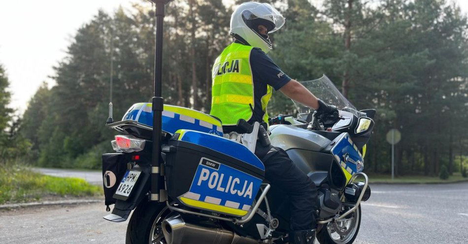 zdjęcie: Motocyklista bez prawa jazdy / fot. KPP Zambrów