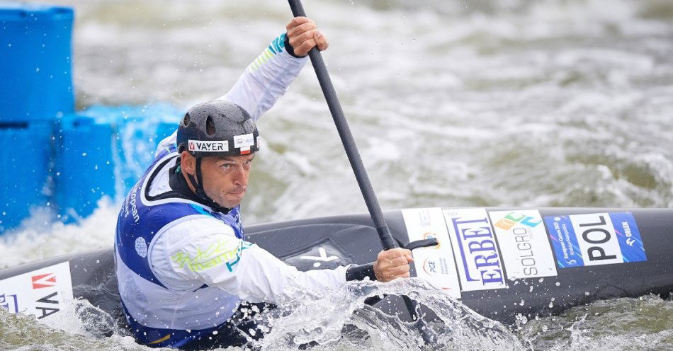 zdjęcie: Sztuba trzeci, a Popiela czwarty w Pyrenees Cup w slalomie kajakowym i kayak crossie w La Seu D’Urgell / fot. Rafał Oleksiewicz