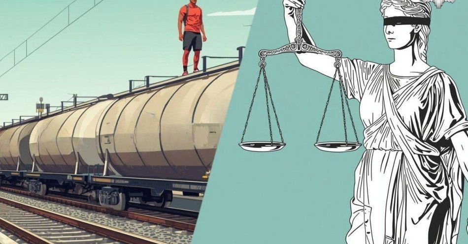 zdjęcie: Wtargnął na tory i wszedł na cysternę w Żorach. Ma zarzuty / fot. KMP w Żorach