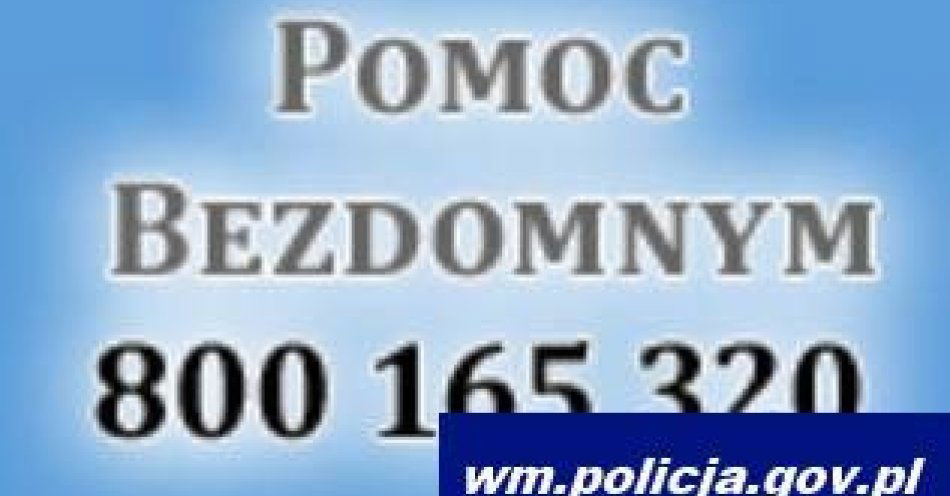 zdjęcie: Pomóż bezdomnym w Elblągu gdy temperatury spadają / fot. KMP w Elblągu