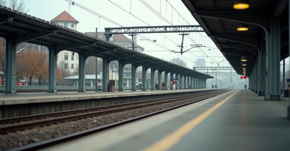 zdjęcie: Nowy przystanek Chełmiec gotowy. Pociągi wracają od czerwca / Modernizowany przystanek kolejowy w małym mieście, widok na perony i tory /TMAI