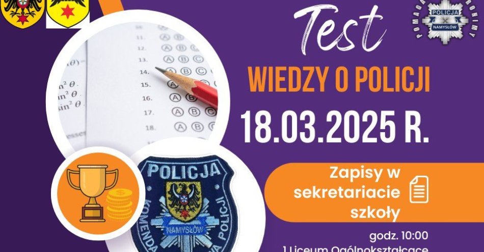 zdjęcie: Konkurs Służba w Policji / fot. KPP Namysłów