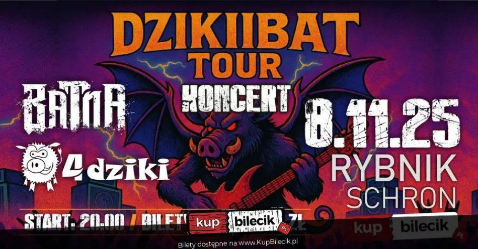 zdjęcie: BATNA & 4 DZIKI / kupbilecik24.pl / BATNA & 4 DZIKI
