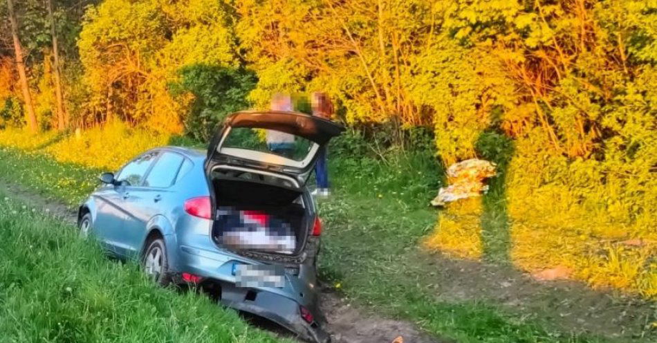 zdjęcie: Wypadek w Leokadiowie / fot. KPP Puławy