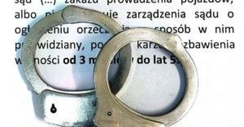 zdjęcie: Kierował pomimo sądowego zakazu i przekroczył prędkość / fot. KMP w Miechowie