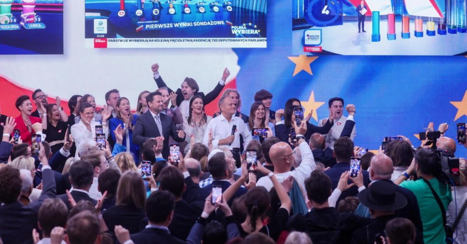 zdjęcie: KO - 37,36 proc., PiS - 36,75 proc., Konfederacja - 12,71 proc., Trzecia Droga - 7,87 proc., Lewica - 3,6 proc. / fot. PAP