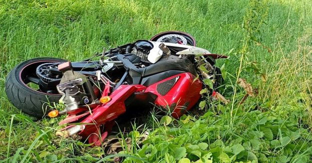 Stracił panowanie nad motocyklem