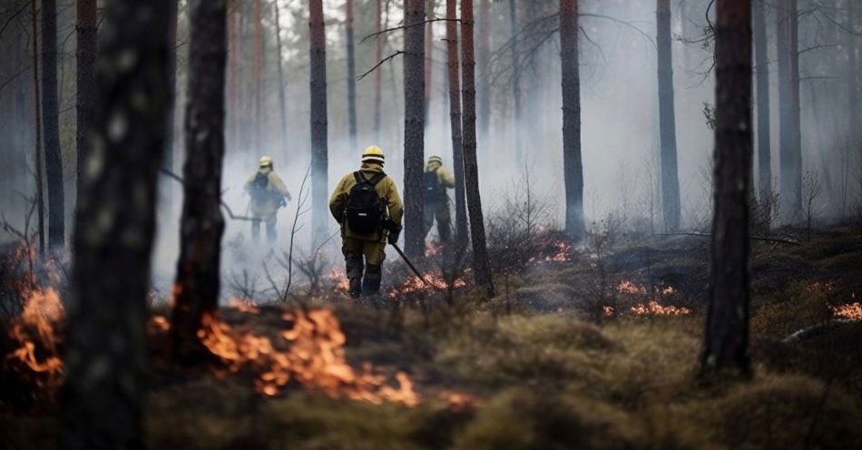 zdjęcie: Strażacy przez 5 godzin gasili pożar torfowiska w rezerwacie przyrody / v35309935