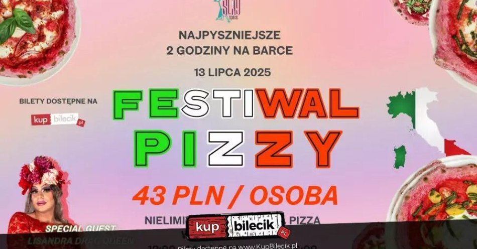 zdjęcie: Festiwal Różowej Pizzy na barce / kupbilecik24.pl / Festiwal Różowej Pizzy na barce