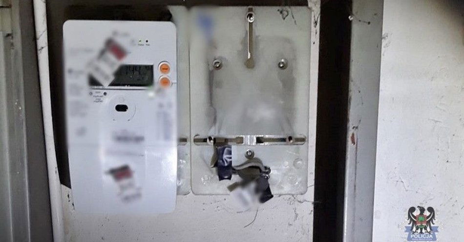 zdjęcie: Kobieta zatrzymana za kradzież prądu na Podgórzu / fot. KMP w Wałbrzychu