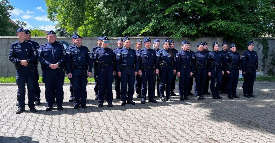 zdjęcie: Po raz kolejny w lubuskiem gościmy młodych stróżów prawa ze Szkoły Policji w Pile. / fot. KPP Żary