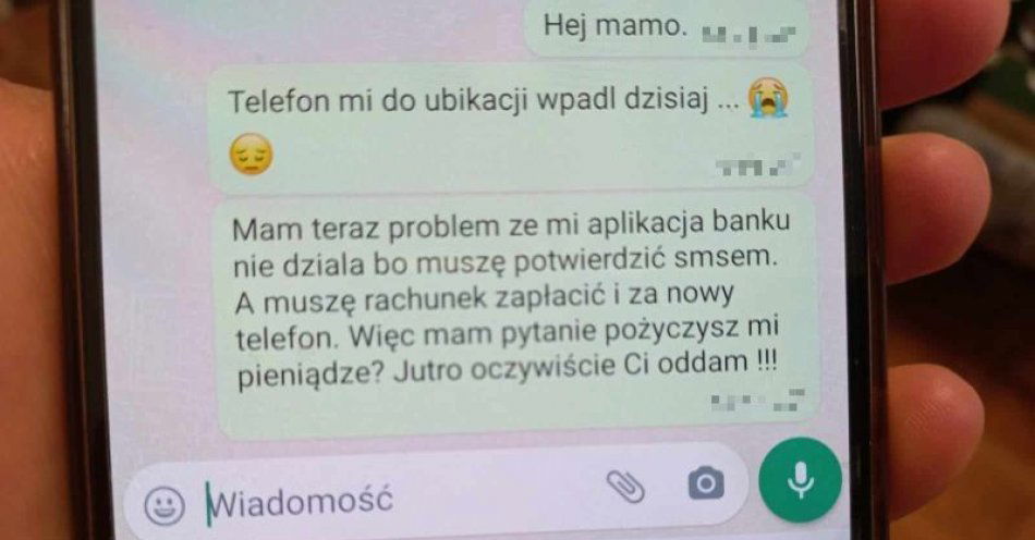 zdjęcie: Hej mamo, mój telefon jest zepsuty…to początek sprytnego oszustwa / fot. KPP w Trzebnicy